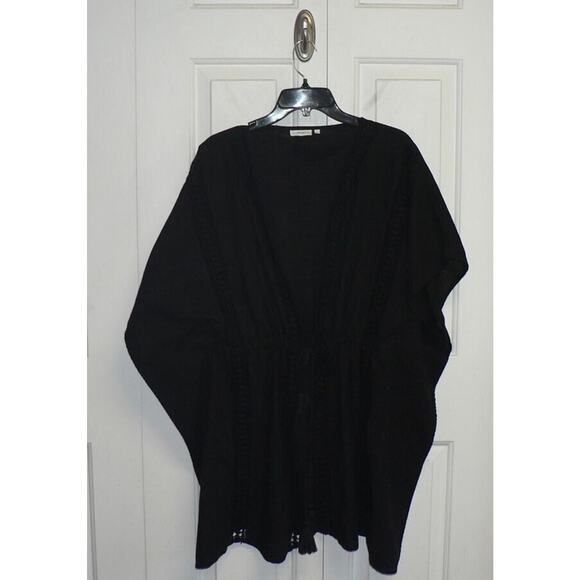 Blue by Rod Beattie Women's Woven Cotten Swimsuit Cover-Up in Black Medium $70 - Picture 5 of 8